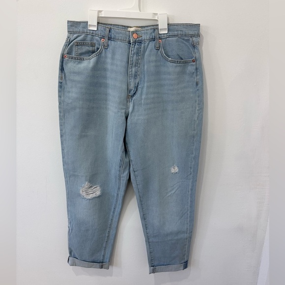 Universal Thread Light Blue Distressed Boyfriend Jeans - Size 8/29R - Picture 1 of 5